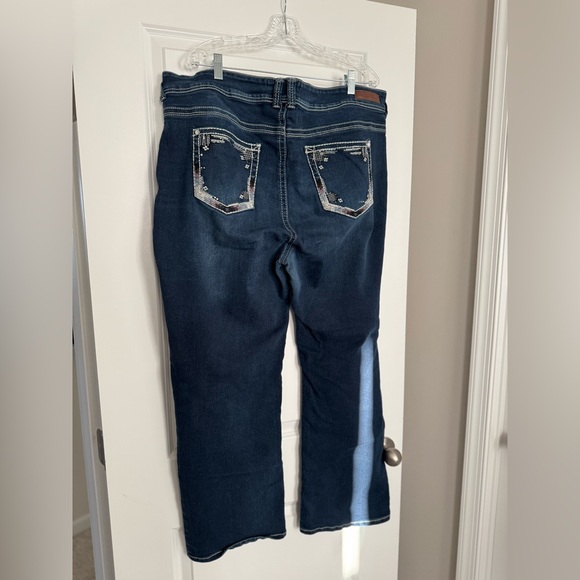 Wallflower Flare Jeans Dark Wash - Picture 2 of 2